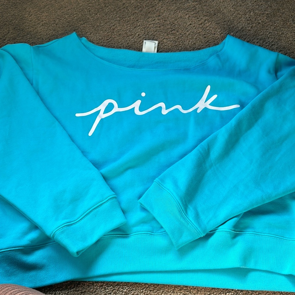 Off the shoulder crop sweater. Super cute. Worn and washed once.